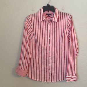 Tommy Hilfiger Slim Fit Long Sleeve Striped Women’s Shirt Size 8